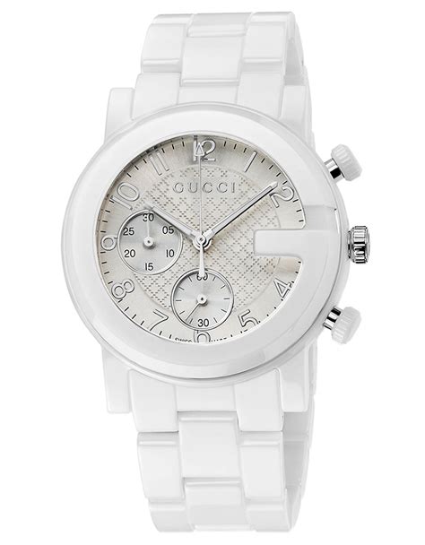 gucci ceramic white watch woman price|gucci women watches on sale.